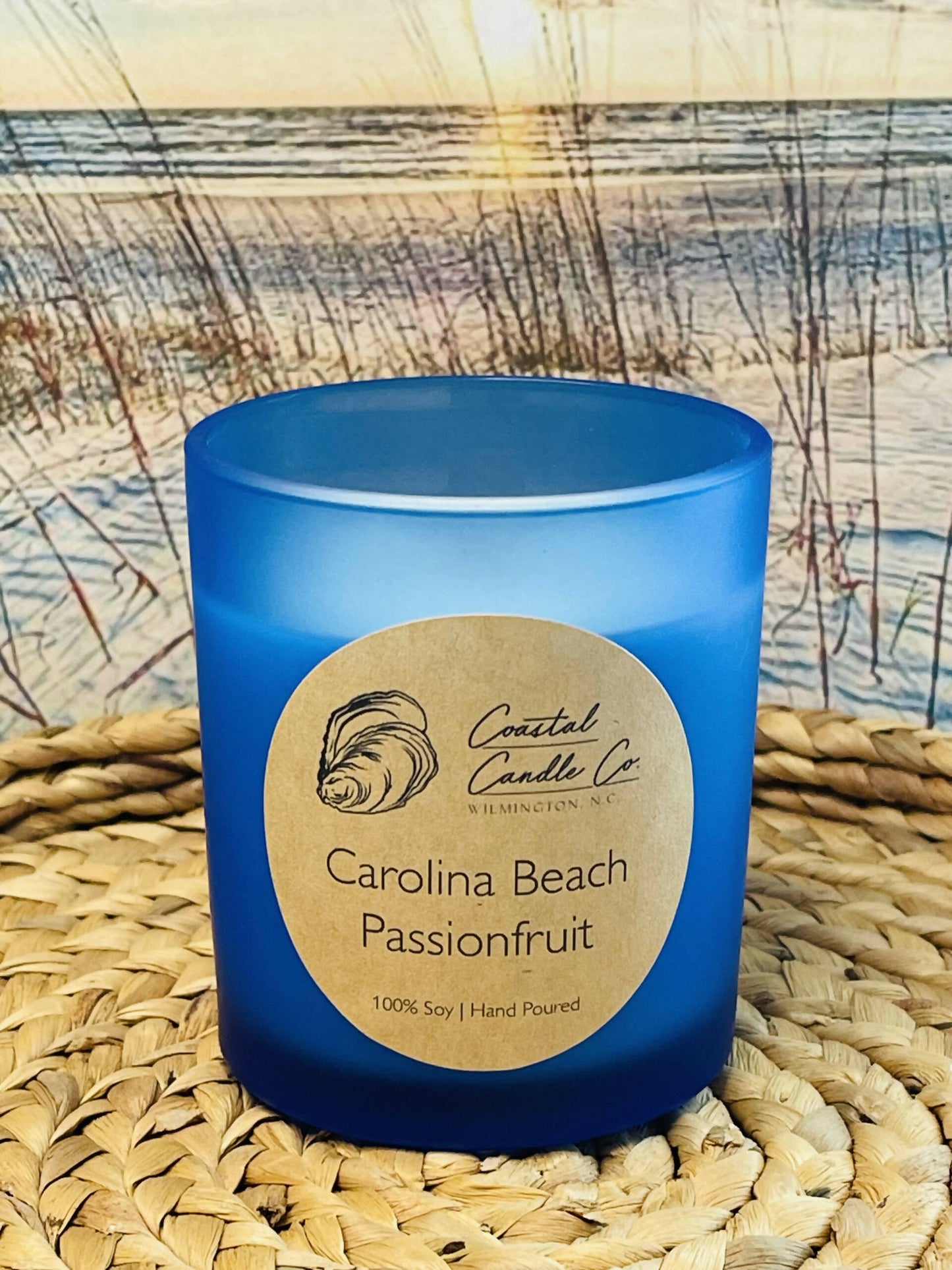 Soy Wood Wick Candle in Coastal Blue 9 oz.