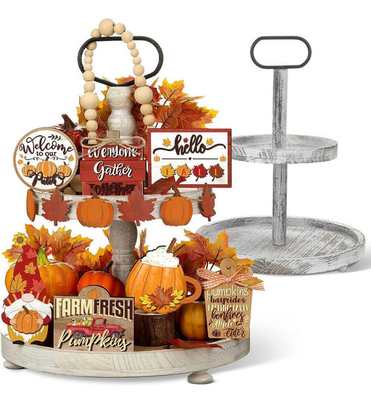 Fall tiered tray