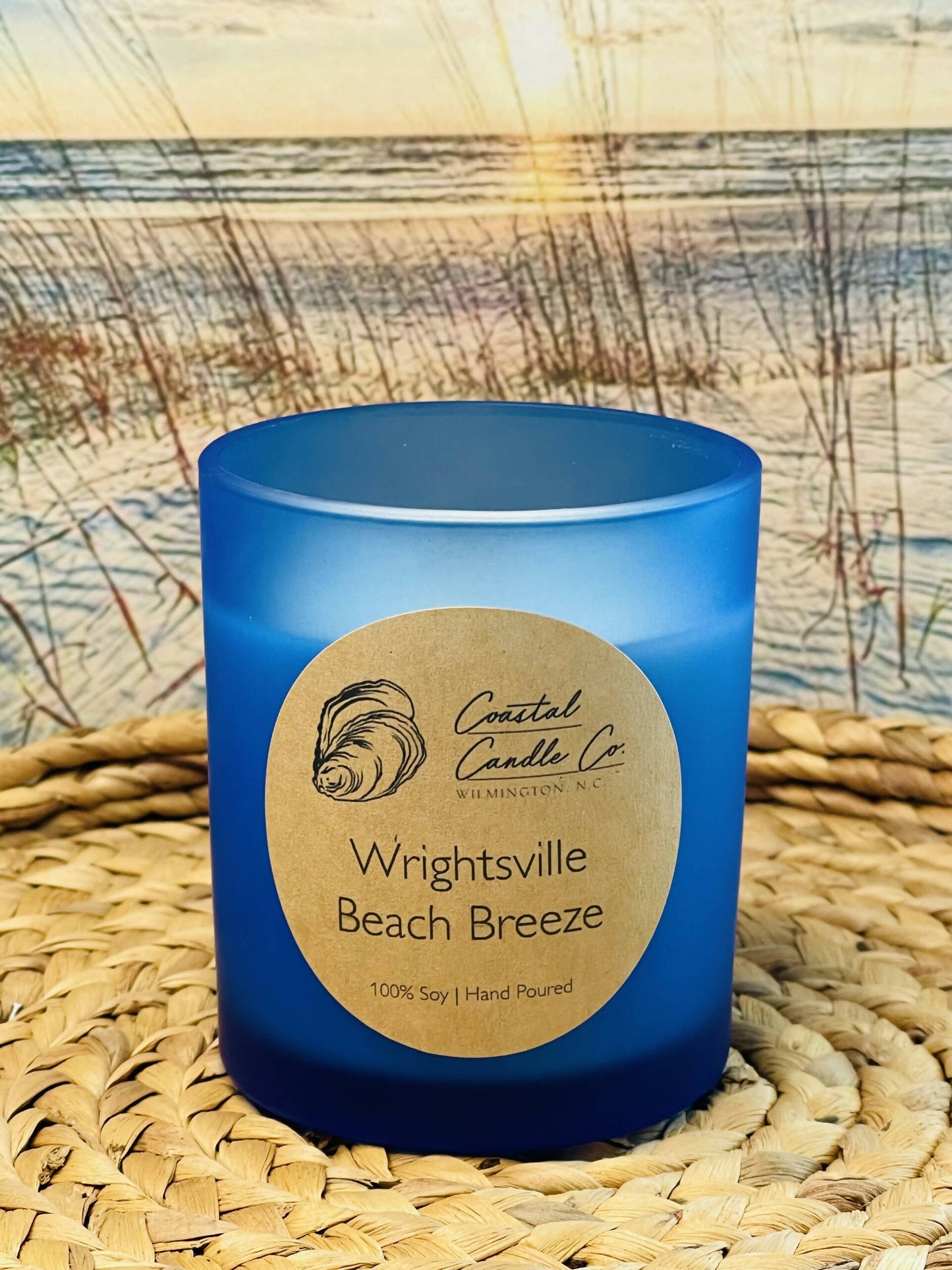 Soy Wood Wick Candle in Coastal Blue 9 oz.