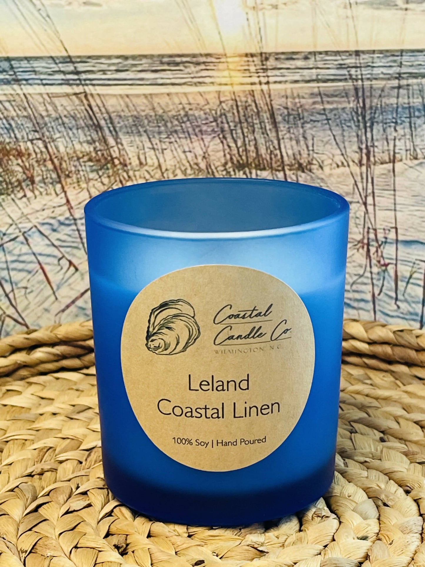 Soy Wood Wick Candle in Coastal Blue 9 oz.